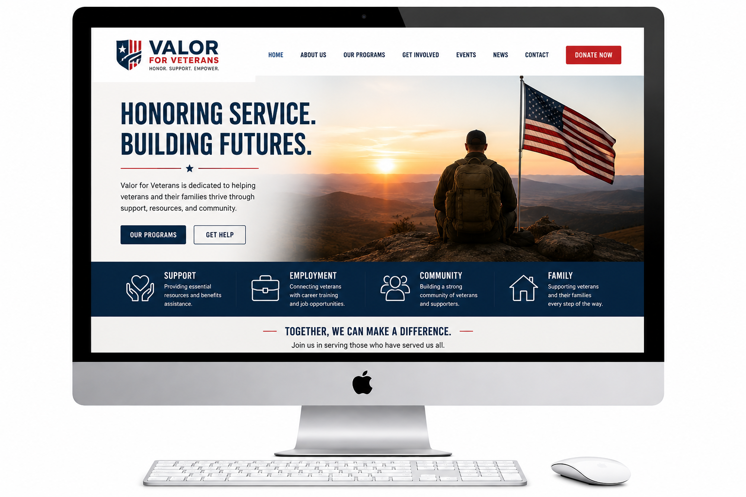 Valor for Veterans website