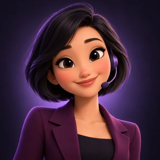 Aria, your cartoon AI receptionist